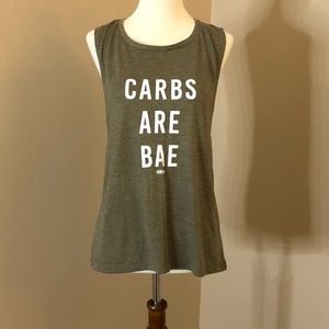 Graphic muscle tank - “CARBS ARE BAE”